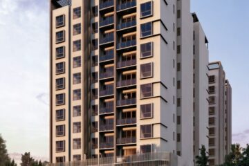 Exterior view of the modern apartments for sale in Karen, presented by Kenya Classic Homes.